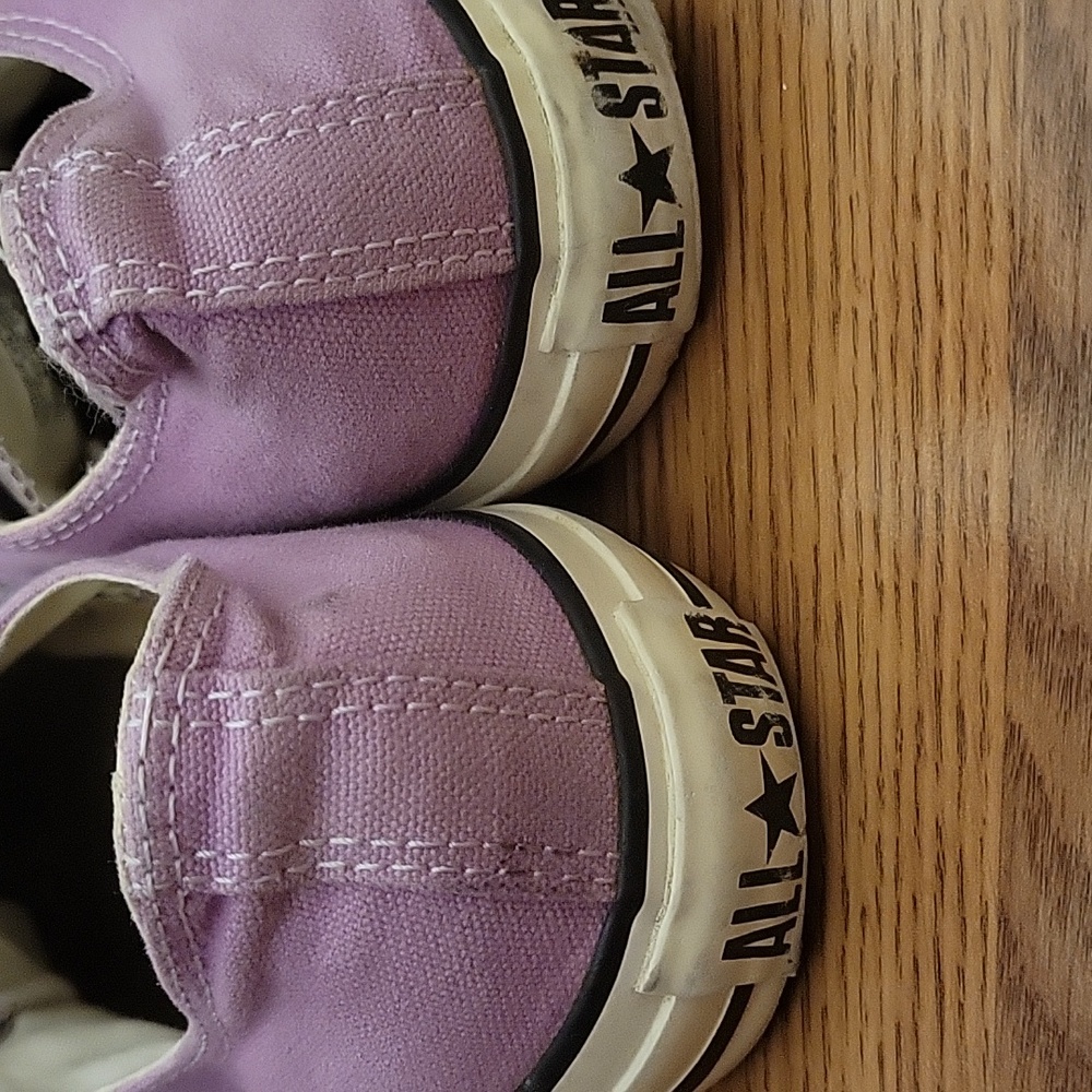 Purple All Star Converse Sneakers - Picture 4 of 9